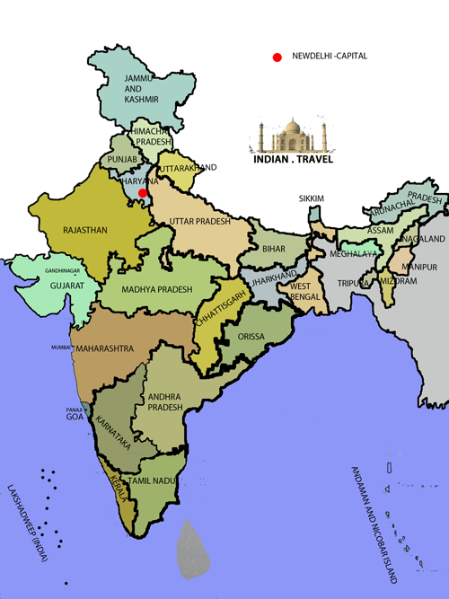 map of INDIA